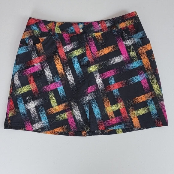 Slazenger Multi Color Golf/Pickleball Active Skirt/Skort Sz 8 - Picture 1 of 13